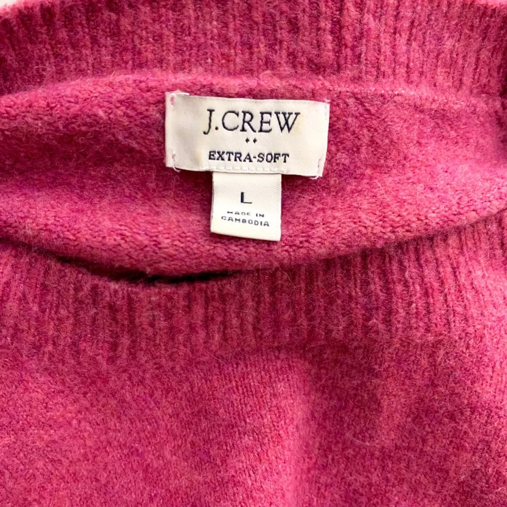 J. Crew Wool Blend Extra Soft‎ Pullover Sweater Size Large